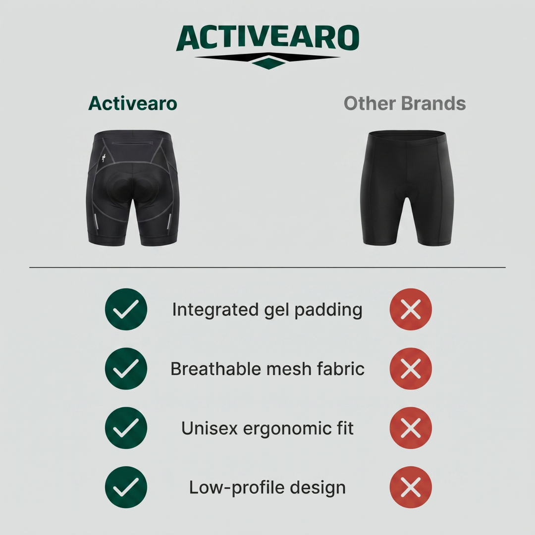 Padded Breathable Cycling Undershorts – Gel Support Base Layer