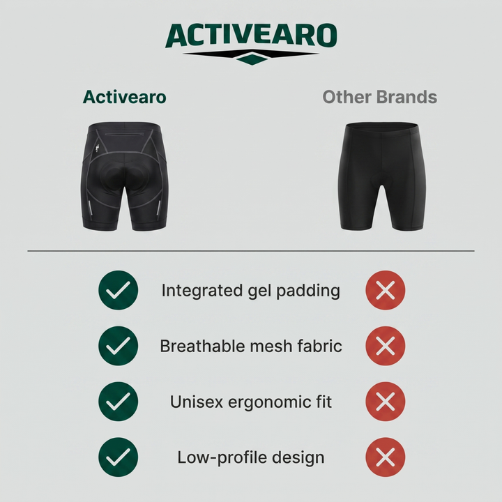 Padded Breathable Cycling Undershorts – Gel Support Base Layer