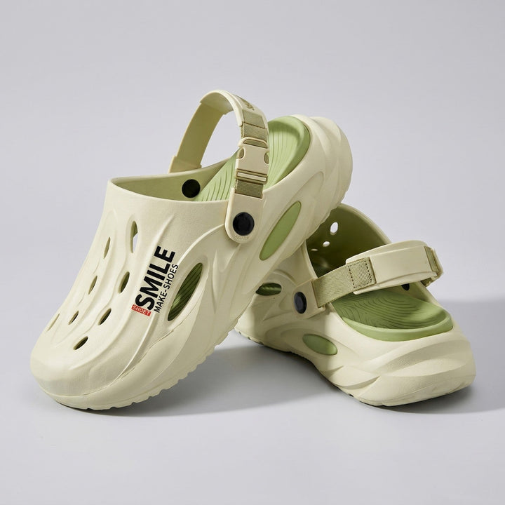 Men's Lightweight EVA Clogs – Slip-On Drainage Garden and Outdoor Shoes with Back Strap
