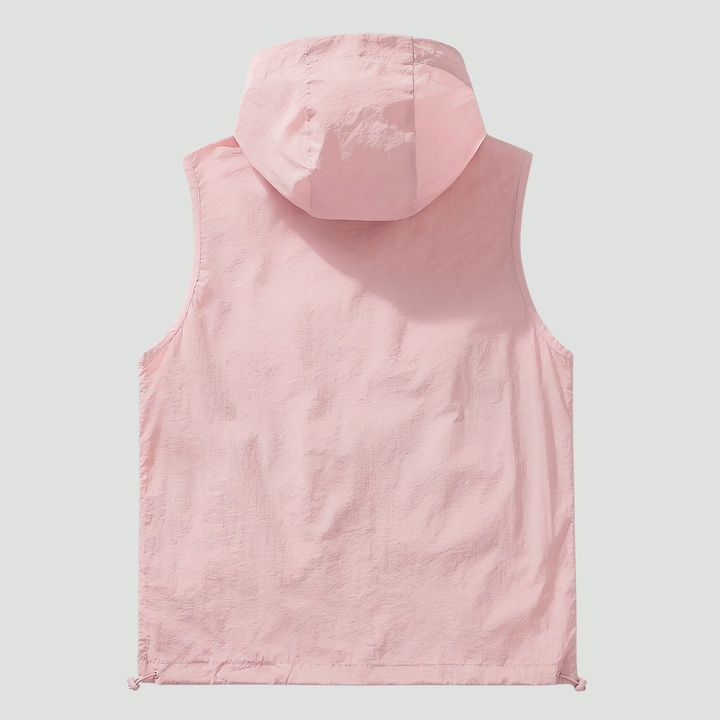Lightweight Hooded Sleeveless Fishing Vest – Summer Outdoor Layer