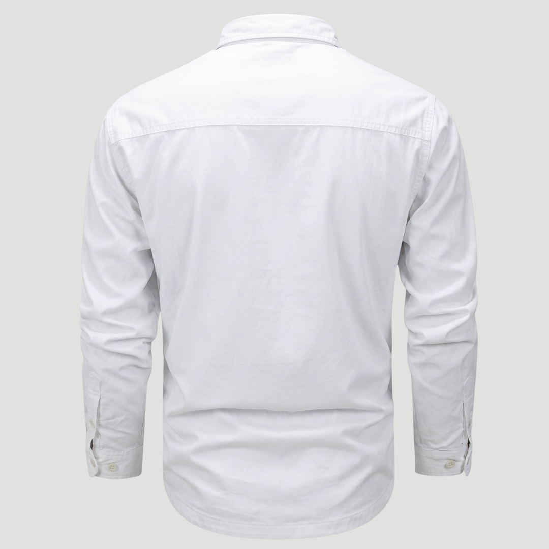 Lightweight Long-Sleeve Outdoor Shirt – Durable Cotton-Blend for Active Use