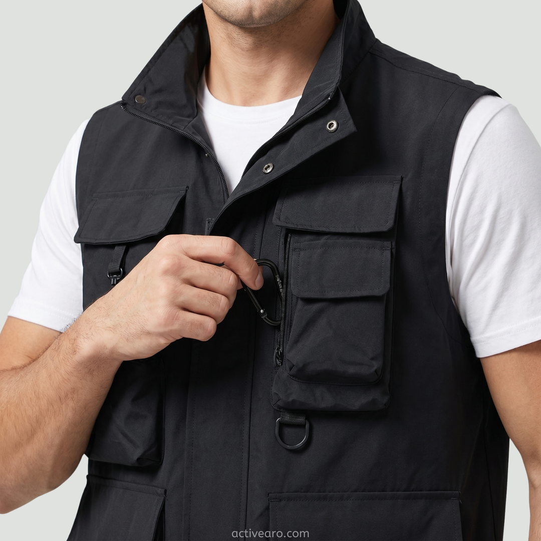 Men’s Lightweight Workwear Vest – Multi-Pocket Utility for Outdoor Use