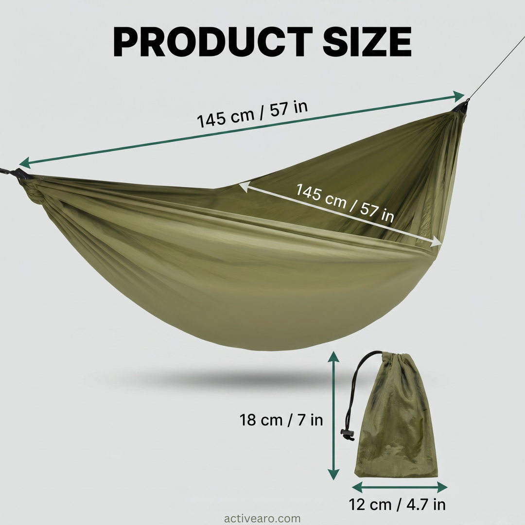 3in1 Camping Hammock with Mosquito Net and Sun Shelter, 440lb Nylon Double Hammock