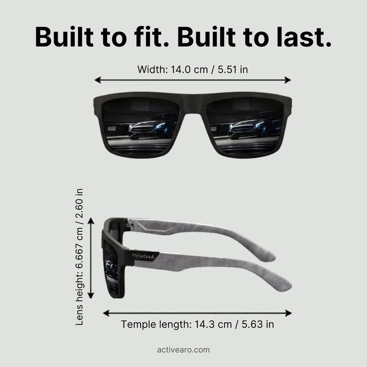 Men's Square Sport Sunglasses – TAC Polarized Full-Rim Lens