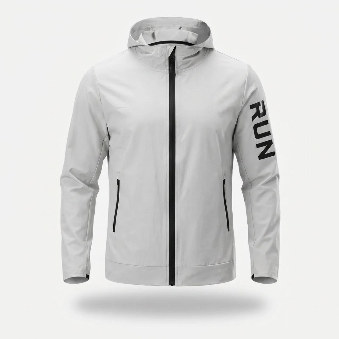 Men's Packable Running Jacket – Windproof Water-Resistant Shell for Outdoor Use