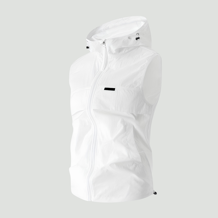 Lightweight Hooded Sleeveless Fishing Vest – Summer Outdoor Layer