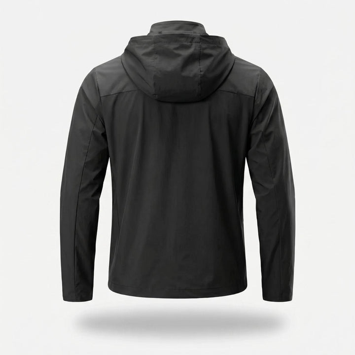 Men's Packable Running Jacket – Windproof Water-Resistant Shell for Outdoor Use