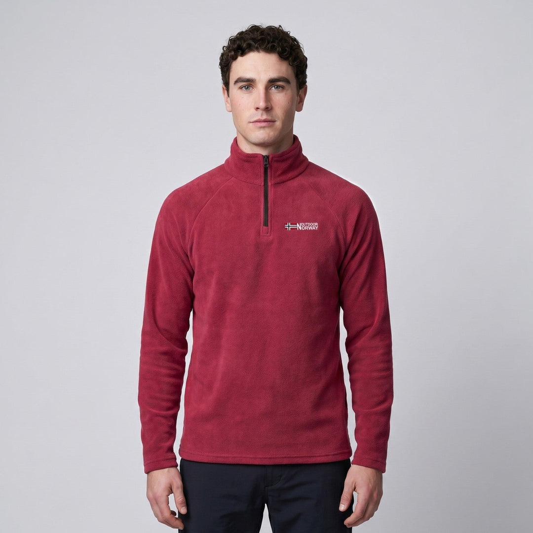 Men’s Quarter-Zip Fleece Pullover – Lightweight Outdoor Fleece Jumper for Hiking & Camping