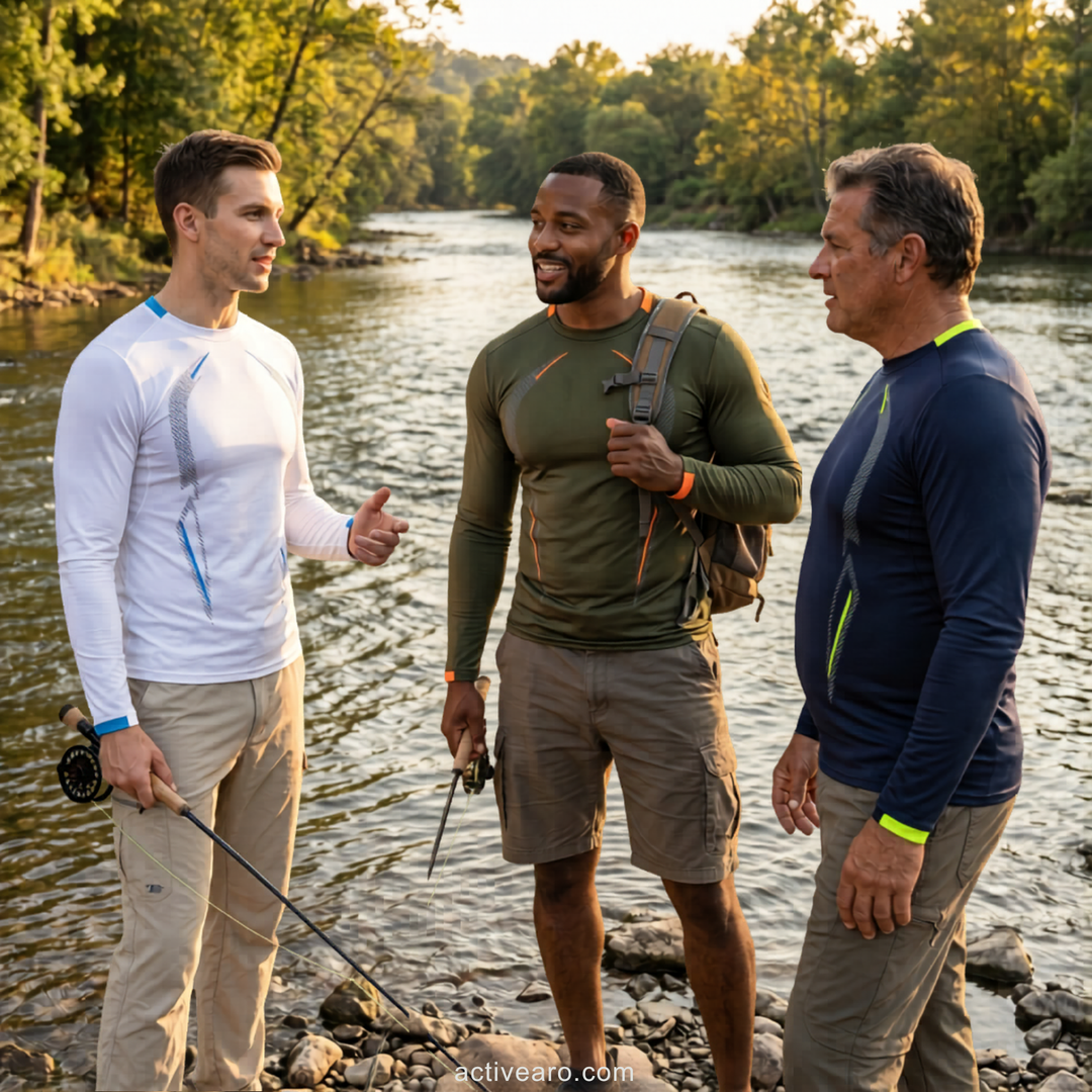 Men’s Breathable Long Sleeve Outdoor T Shirt – Lightweight Trail Layer