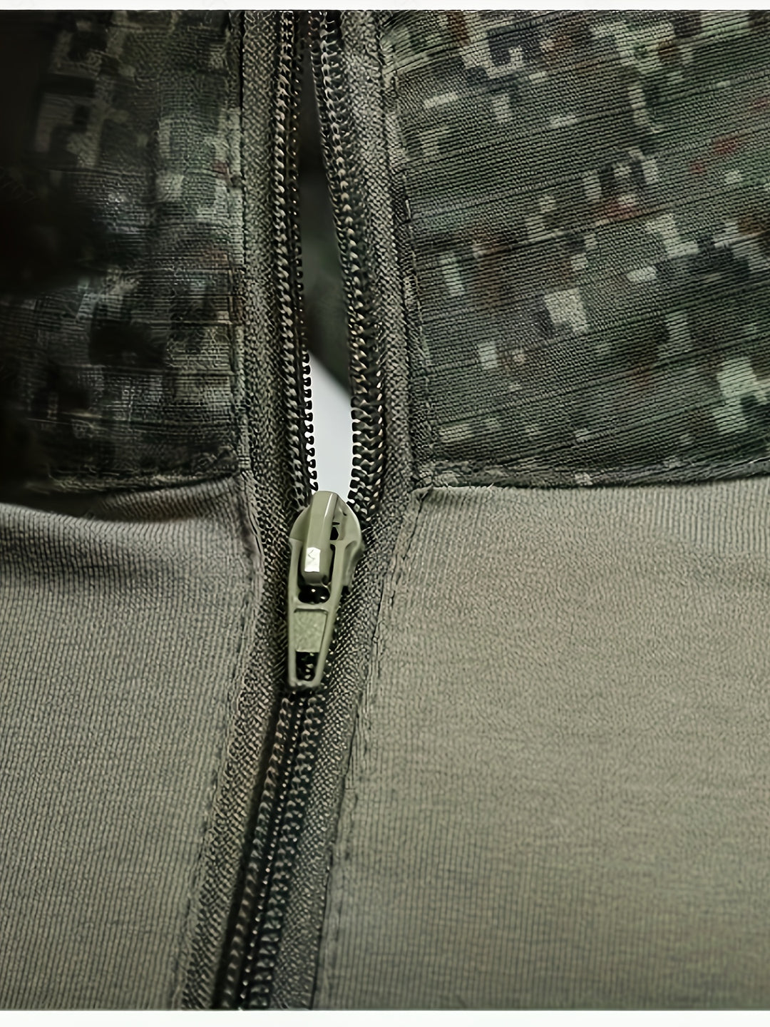 Men’s Camouflage Tactical Long Sleeve Shirt – Half Zip Outdoor Layer