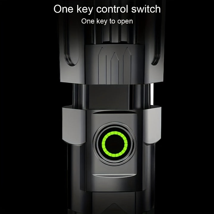 LED Long-Range Zoom Flashlight – USB Rechargeable Utility Torch