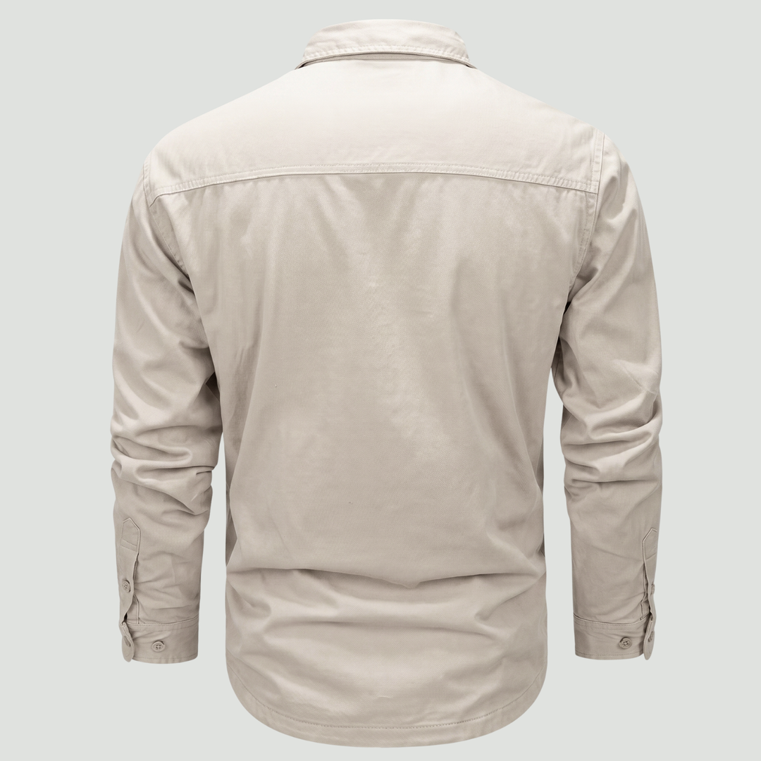 Lightweight Long-Sleeve Outdoor Shirt – Durable Cotton-Blend for Active Use