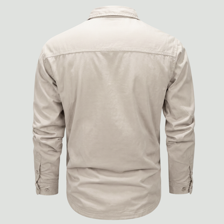 Lightweight Long-Sleeve Outdoor Shirt – Durable Cotton-Blend for Active Use