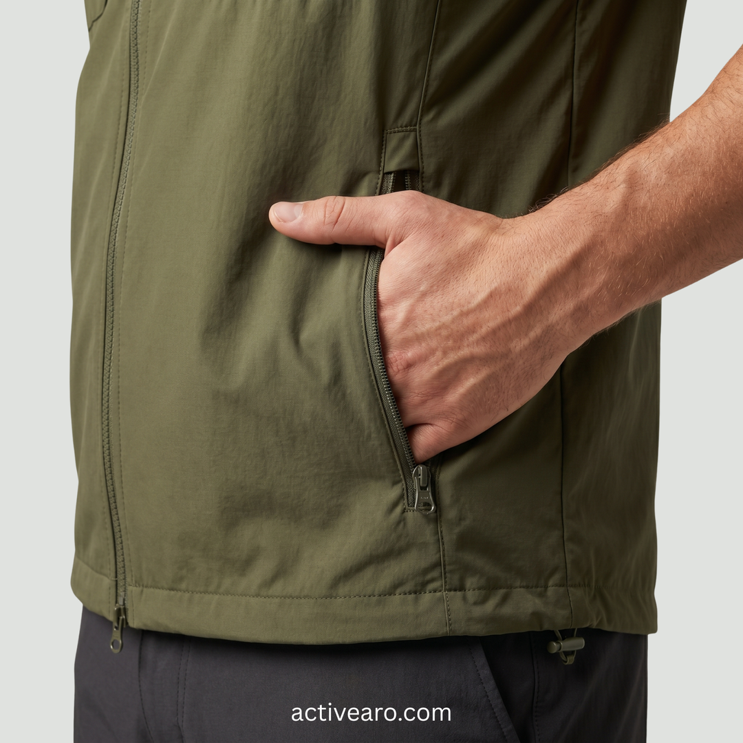 Lightweight Breathable Hiking Vest – Multi-Pocket Outdoor Layer