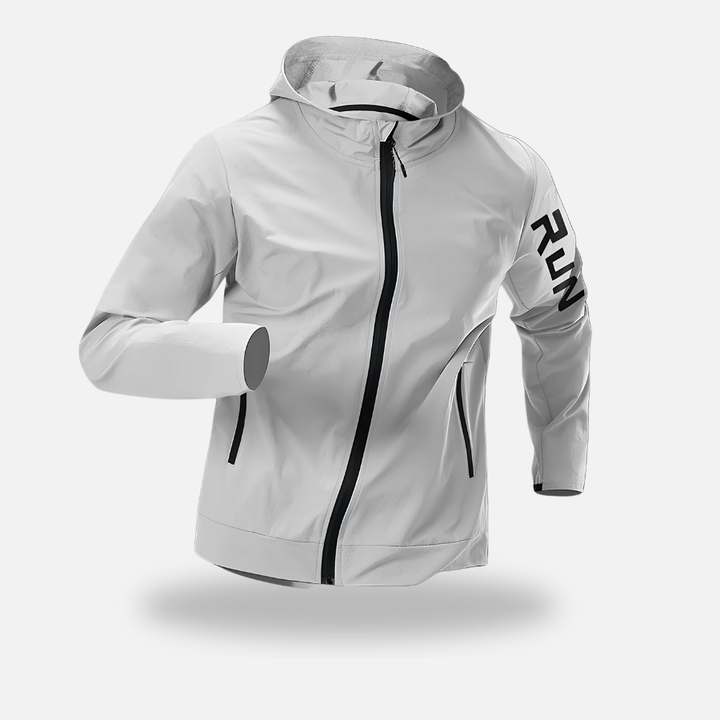 Men's Packable Running Jacket – Windproof Water-Resistant Shell for Outdoor Use