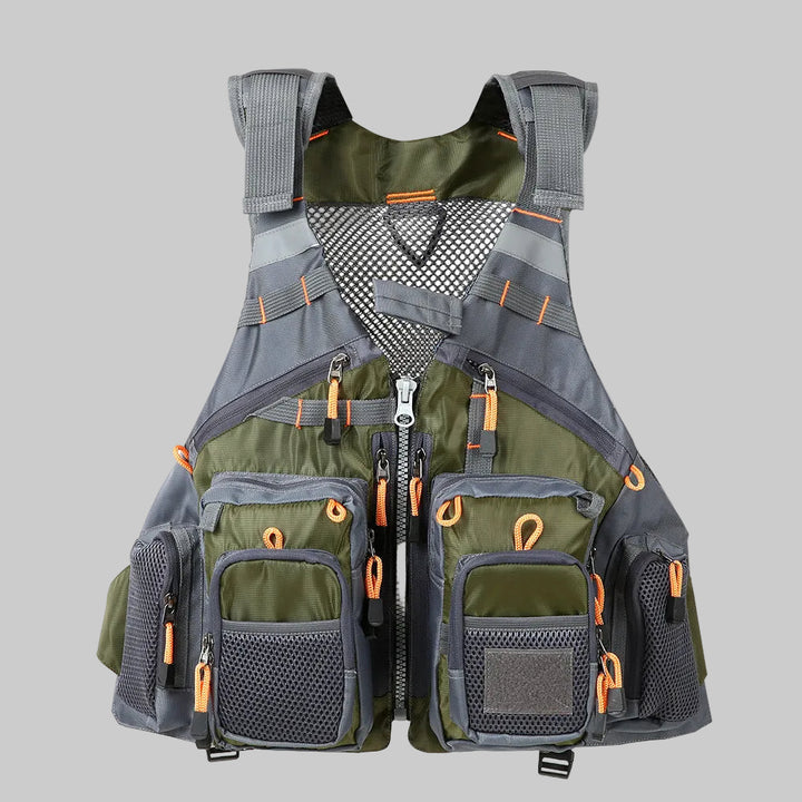 Men’s Multi-Pocket Outdoor Vest – Breathable Design for Fishing