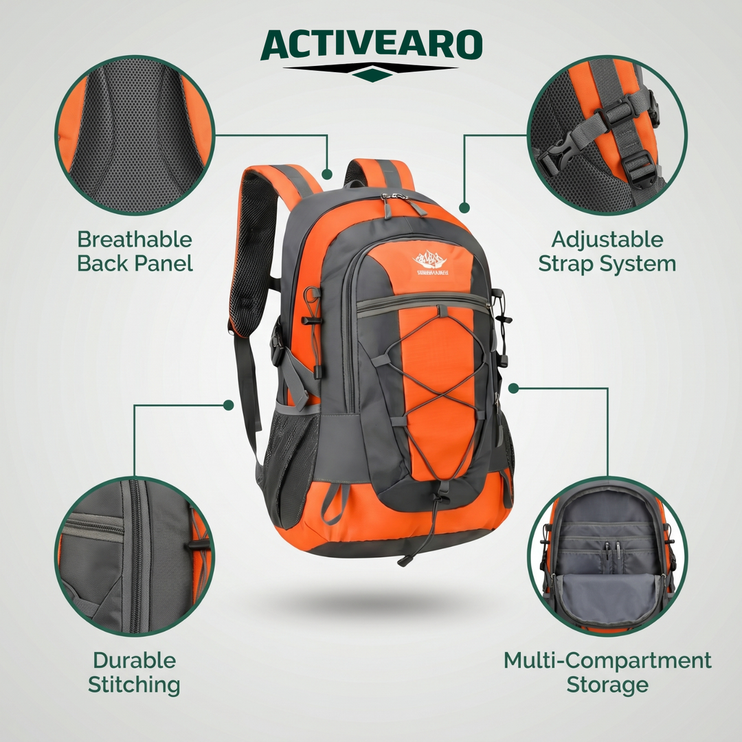 Lightweight 30L Hiking Backpack – Waterproof Daypack for Outdoor Use