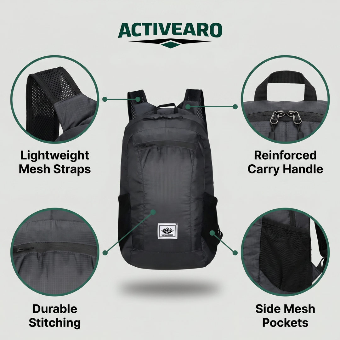 Lightweight Waterproof Foldable Outdoor Backpack – Compact Day Pack
