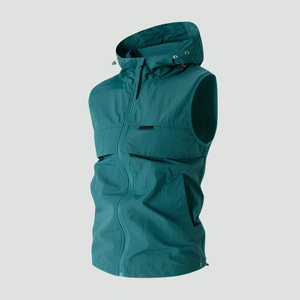 Lightweight Hooded Sleeveless Fishing Vest – Summer Outdoor Layer
