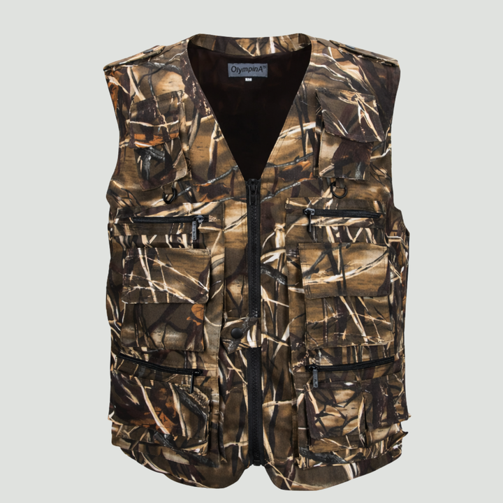 Men’s Camouflage Outdoor Vest – Multi Pocket Utility Design