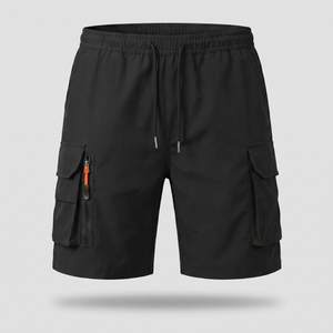 Men’s Lightweight Cargo Shorts with Zip Pockets – Outdoor Hiking Fit