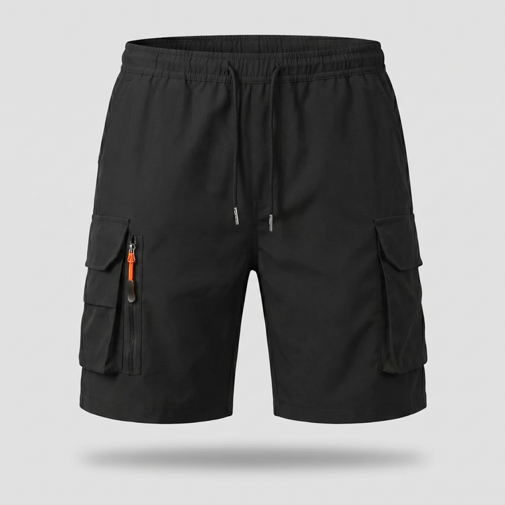 Men’s Lightweight Cargo Shorts with Zip Pockets – Outdoor Hiking Fit
