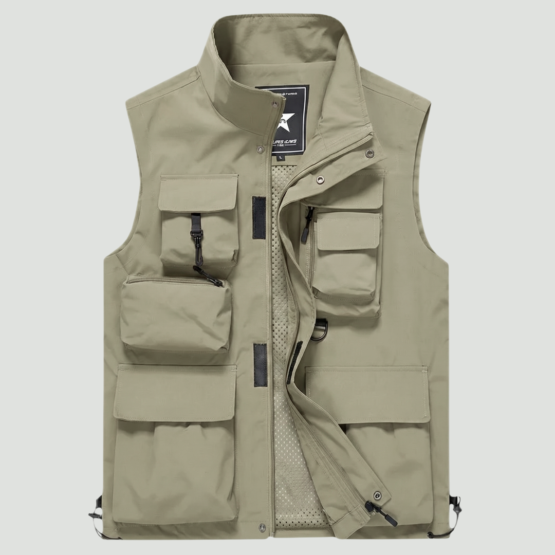 Men’s Lightweight Workwear Vest – Multi-Pocket Utility for Outdoor Use