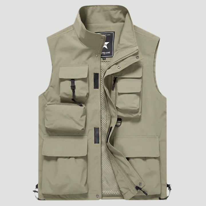Men’s Lightweight Workwear Vest – Multi-Pocket Utility for Outdoor Use