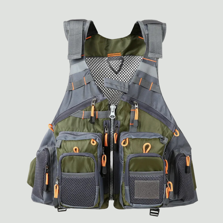 Men's Multi-Pocket Fishing Vest – Lightweight Sleeveless Vest for Fly Fishing