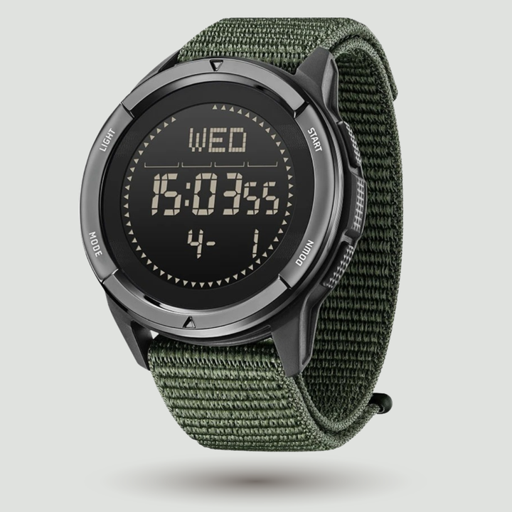 Men's Digital Sport Watch – Waterproof Compass and Step Tracker for Hiking and Running