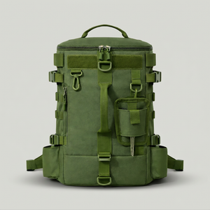 Tactical Fishing Backpack with Rod Holders and MOLLE System for Hunting and Fishing
