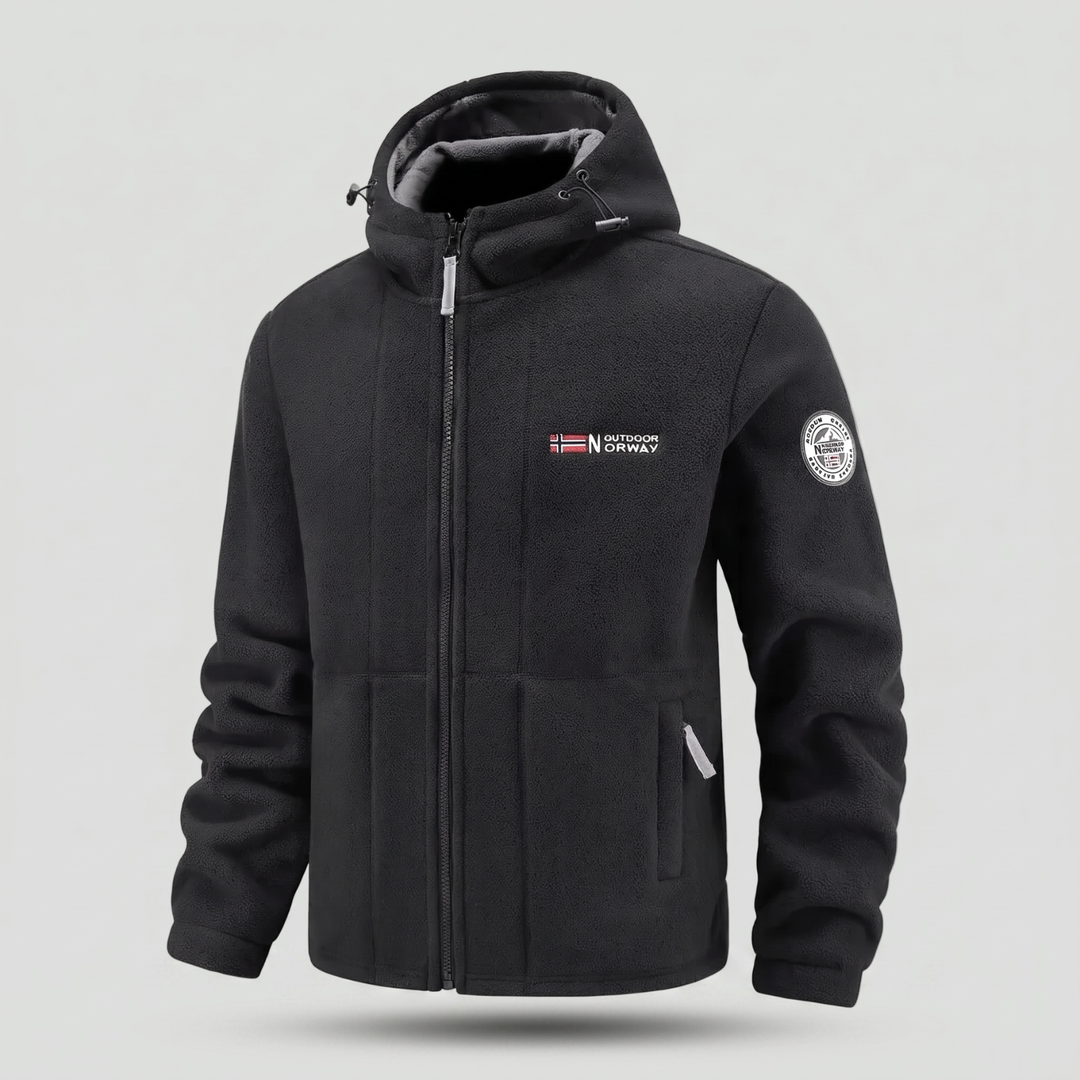 Men’s Fleece Jacket with Windproof Design – Warm Layer for Outdoor Use