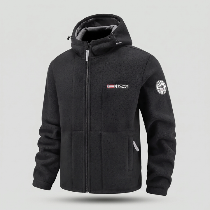 Men’s Fleece Jacket with Windproof Design – Warm Layer for Outdoor Use