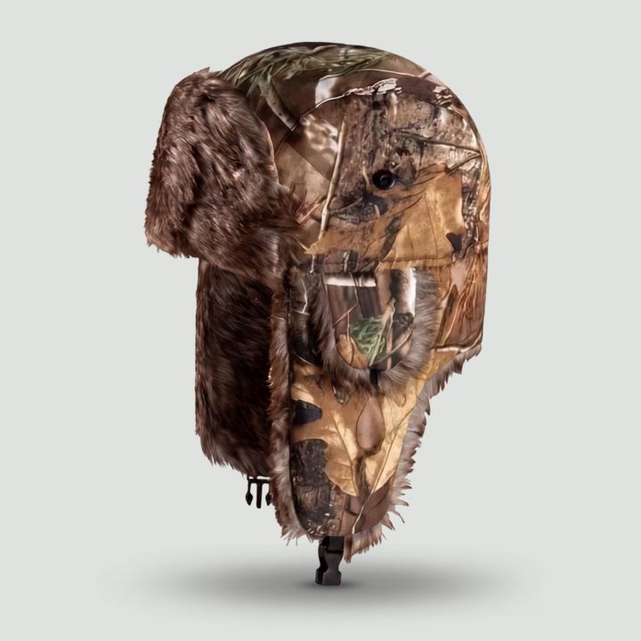 Camouflage Fleece Winter Hat – Warm Outdoor Headwear