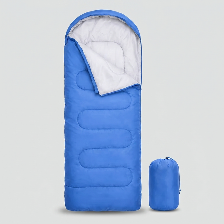 Camping Sleeping Bag 50°F to 77°F – Lightweight 3-Season Pack for Backpacking