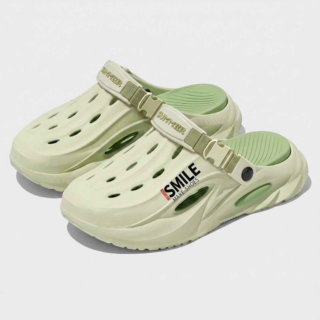 Men's Lightweight EVA Clogs – Slip-On Drainage Garden and Outdoor Shoes with Back Strap