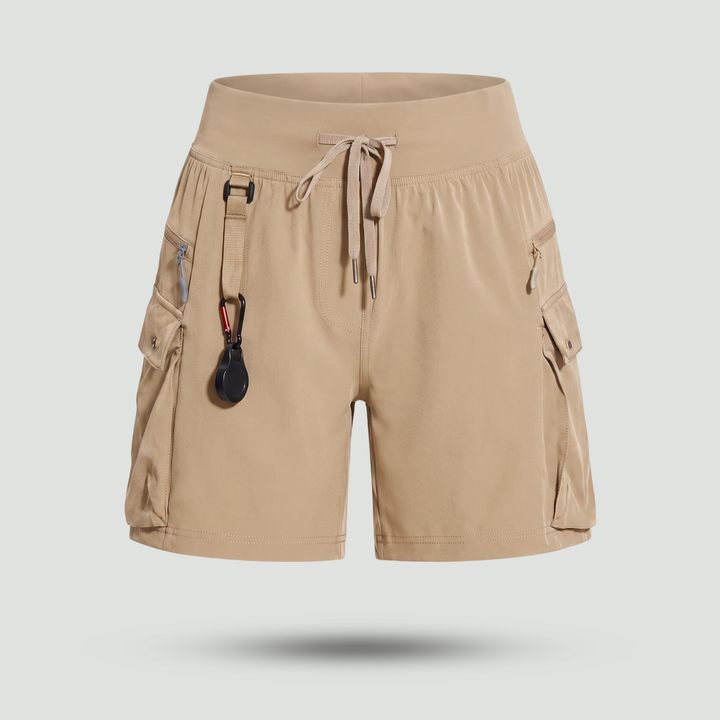 Women's Running and Hiking Shorts with Zippered Pockets – Quick-Dry Lightweight