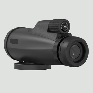 12x50 Waterproof Monocular Telescope – BAK4 Prism Optic for Outdoor Observation