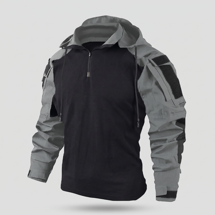 Men's Hunting Hoodie in Gray - front view
