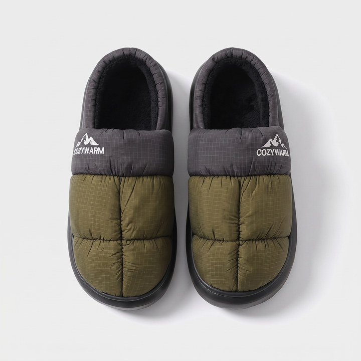House Shoes for Camping - Fleece-Lined Closed-Back Slippers