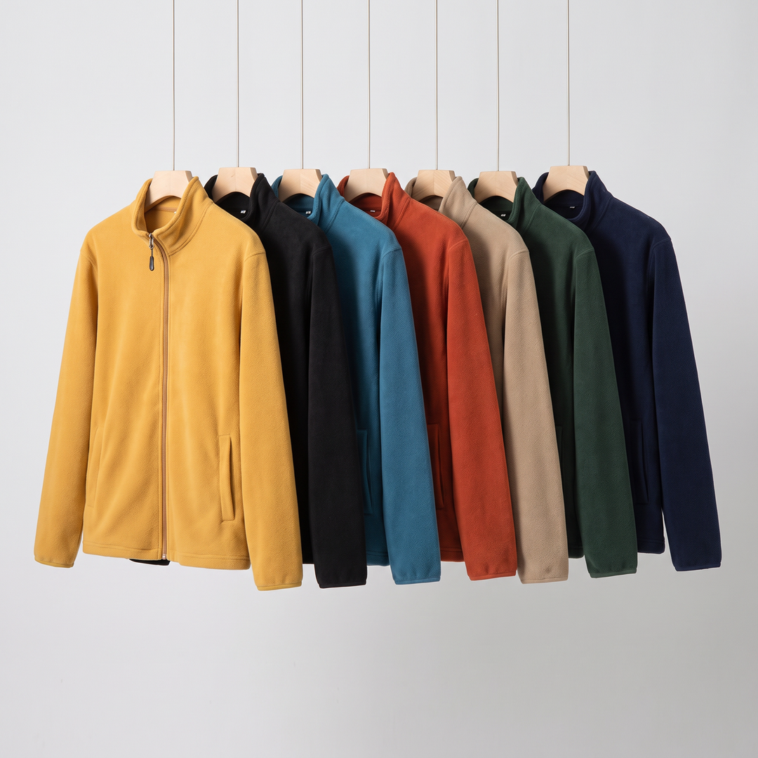 Men's fleece zip up jacket - all 7 colors