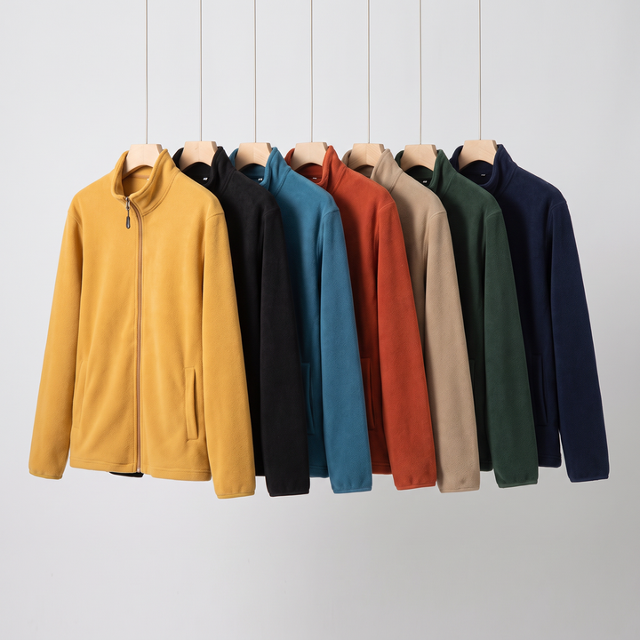 Men's fleece zip up jacket - all 7 colors