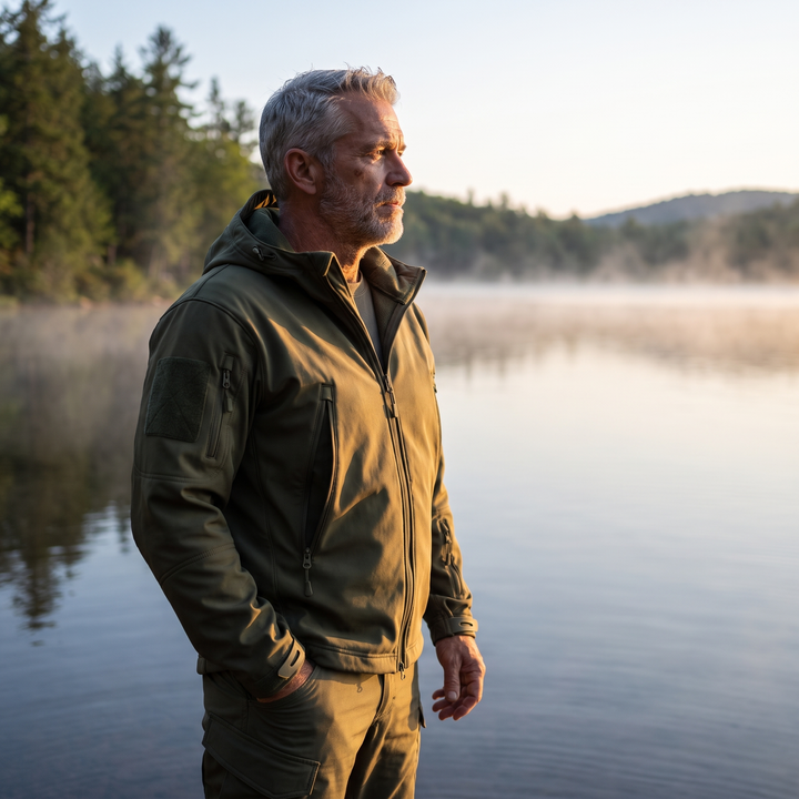 Men's fleece hunting jacket - outdoor lifestyle
