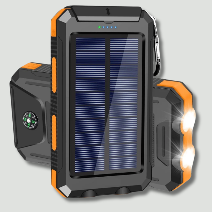 Solar Power Bank 10000 mAh – Waterproof Outdoor Backup Power