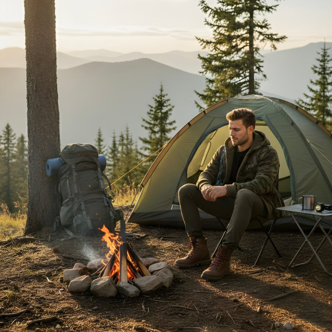 Men’s Camouflage Outdoor Hoodie with Fleece Lining