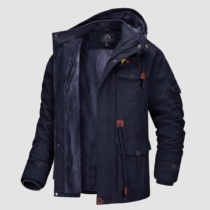 Men's field jacket in Navy, front view