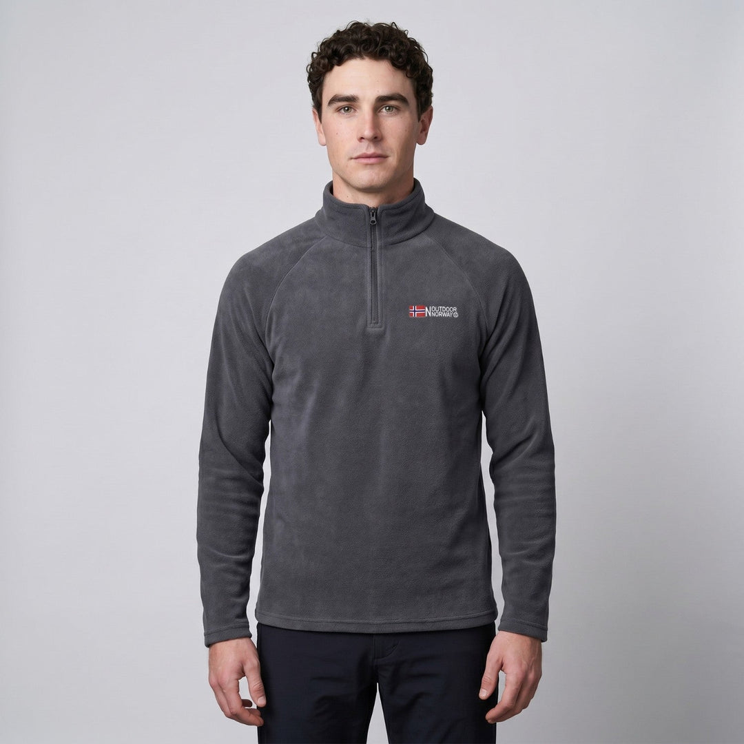 Men’s Quarter-Zip Fleece Pullover – Lightweight Outdoor Fleece Jumper for Hiking & Camping