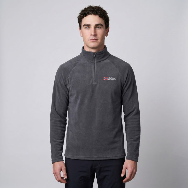 Men’s Quarter-Zip Fleece Pullover – Lightweight Outdoor Fleece Jumper for Hiking & Camping