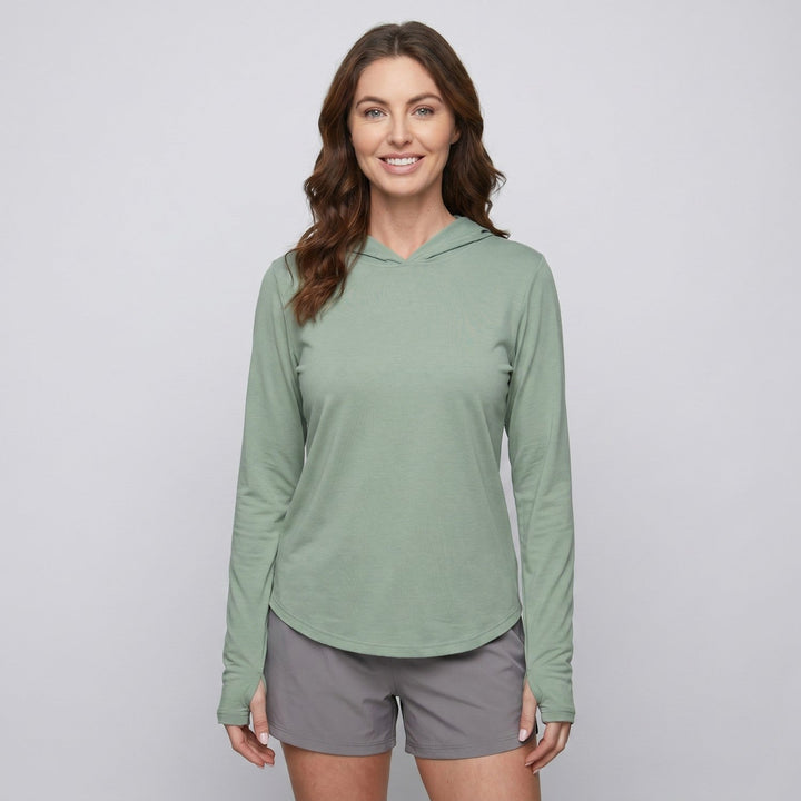 Women's UPF 50+ Sun Hoodie – Lightweight Hooded UV Protection Top for Outdoor and Travel