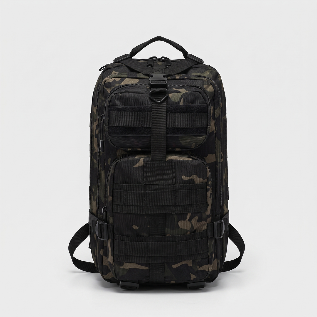 Small tactical backpack in Black CP Camo